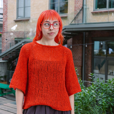 FRANIA Blouse with BABY SILK YAK - kit with free pattern