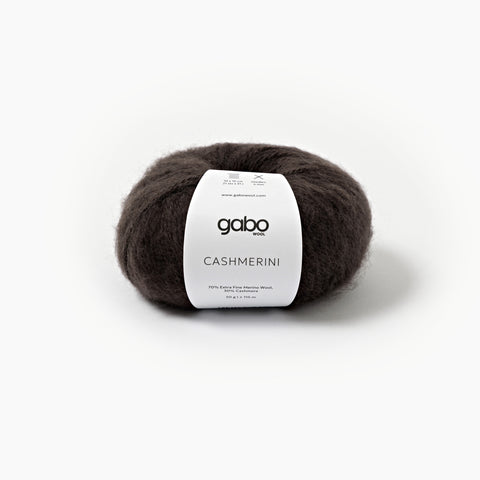 Cashmerini - wyjątkowa mieszanka merino z kaszmirem w kolorze gorzkiej czekolady 