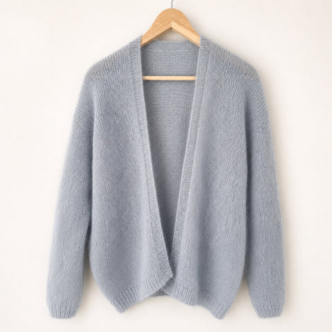 CHMURA cardigan made of MOHSILKO