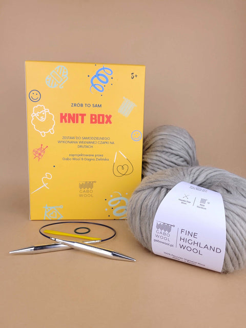 KNIT BOX hat - beginner's kit