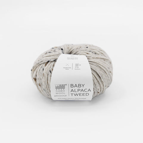 włóczka z alpaki, naturalny skład, na druty, na szydełko, kolor naturalny tweed