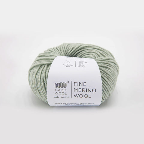 włóczka merino, merynos, 100% naturalny, wełna merynosów, kolor szałwia