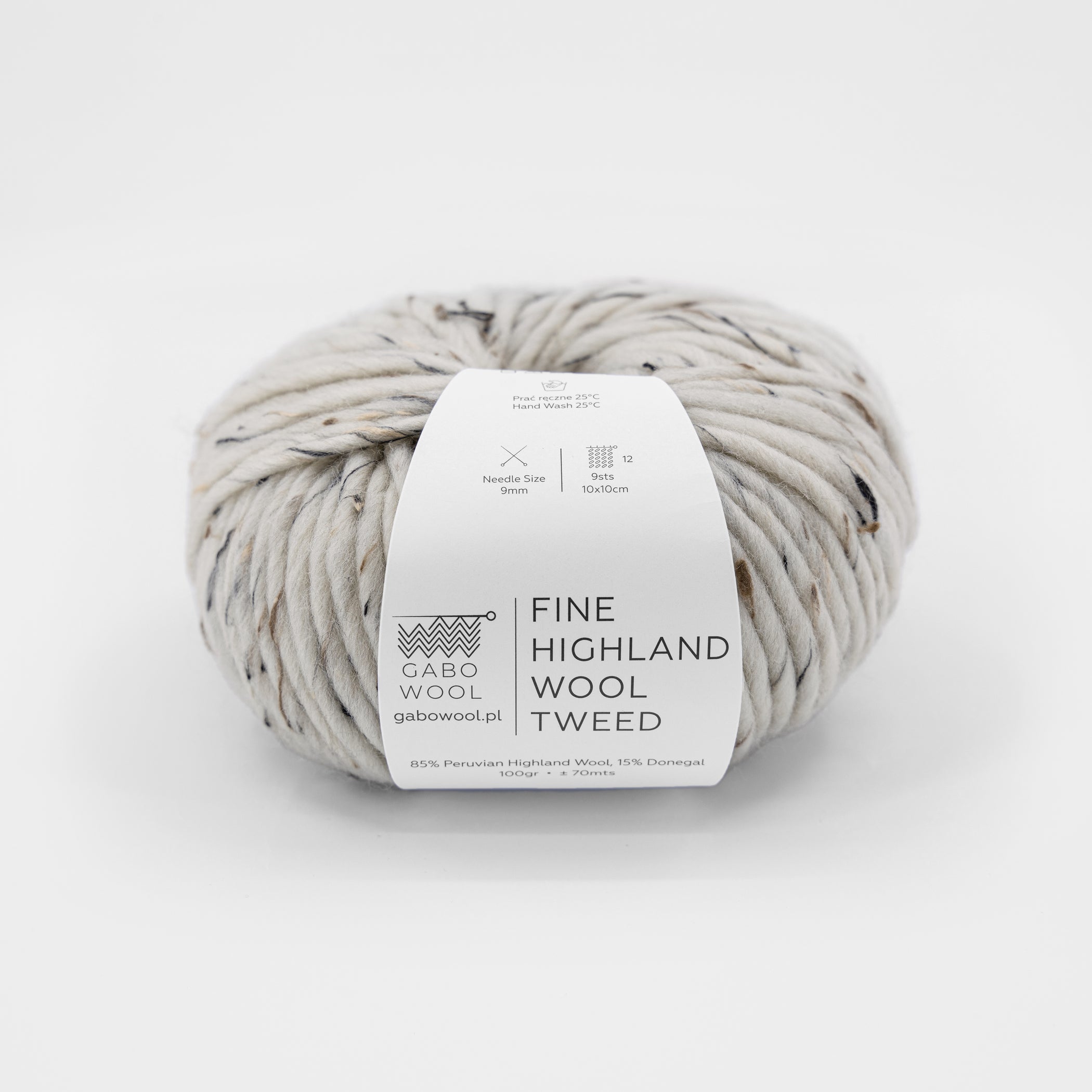 FINE HIGHLAND WOOL - gruba włóczka z wełny peruwiańskiej | Gabo Wool