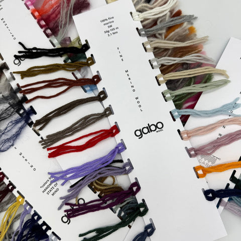 Yarn color samples