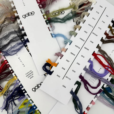 Yarn color samples