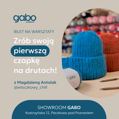Bilety na warsztaty - PODSTAWY ROBIENIA NA DRUTACH - "Zrób swoją pierwszą czapkę"